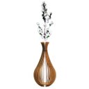 Ver imagem 1 de Vaso de Chão Decorativo Grande Gotas de Orvalho Mdf:mdf Cru/60x30cm