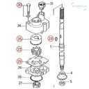 Ver imagem 4 de Reparo Bomba de Agua Tohatsu 15HP 18HP Kit Reparo Barco