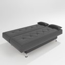 Ver imagem 3 de Sofá Cama 1,80m Iara Suede Cinza Madelina Decor