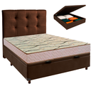 Ver imagem 1 de Kit Cabeceira + Cama Box Bau + Colchão Casal D33 Maxsono Paropas