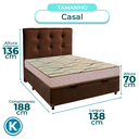 Ver imagem 3 de Kit Cabeceira + Cama Box Bau + Colchão Casal D33 Maxsono Paropas