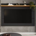 Ver imagem 4 de Painel para Tv até 70 Polegadas Bristol 1 Prateleira Black/freijo - Panorama Móveis