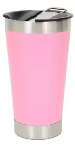 Copo Térmico Stanley Liso sem Logo Beer Pint 16oz 473ml Aço Inox, Abridor Rosa Stls8029-02rs - 1