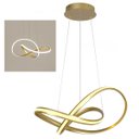 Ver mais imagens de Lustre Pendente 3000k Led Arco Infinito Iluminaçao Sala Quarto Hall de Entrada Hotel Restaurante Mod