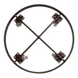 Suporte para Botijão de Gás C/ 4 Rodinhas Reforçado de Ferro - 6