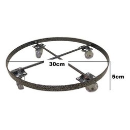 Suporte para Botijão de Gás C/ 4 Rodinhas Reforçado de Ferro - 4