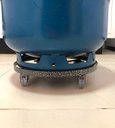 Ver imagem 2 de Suporte para Botijão de Gás C/ 4 Rodinhas Reforçado de Ferro