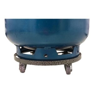 Suporte para Botijão de Gás C/ 4 Rodinhas Reforçado de Ferro