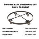 Ver imagem 5 de Suporte para Botijão de Gás C/ 4 Rodinhas Reforçado de Ferro