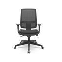 Ver imagem 1 de Cadeira Brizza Presidente Tela Base Nylon Mecanismo Slider Crepe Preto T11