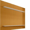 Ver imagem 2 de Painel Ripado para TV até 75 Polegadas com LED 100% MDF 230CMX220CM 2 Prateleiras Roma