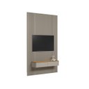 Ver mais imagens de Painel Ripado Modular 180cm Ozero Mdp/mdf Nicho Arredondado Gris/tauari Fosco G77 - Gran Belo