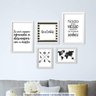 Conjunto 5 Quadros Decorativos Frases Love e Mapa Los Quadros - 2