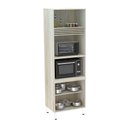 Ver imagem 3 de Paneleiro 70Cm 2 Nichos Para Microondas C/ Grade Superior De