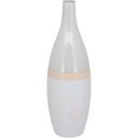 Ver imagem 1 de Vaso Decorativo Enfeite Casa Cerâmica 41x13x13cm Marfim