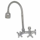 Ver imagem 1 de 2162mvs C70 Torneira Gourmet para Parede de Cozinha Alta Vazão Tubo Flexível Cromado Arejador Chuvei