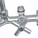 Ver imagem 2 de 2162mvs C70 Torneira Gourmet para Parede de Cozinha Alta Vazão Tubo Flexível Cromado Arejador Chuvei