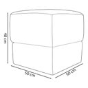 Ver imagem 7 de Kit 2 Puff Decorativo para Sala Aloy Persa Bege Bouclé