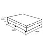 Base Box Baú Casal Blindado Suede Marrom 138x188x41cm - 4