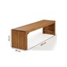Banco Flow 160cm para Área Externa Madeira Eucalipto - Jatob - 4