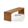 Banco Flow 160cm para Área Externa Madeira Eucalipto - Jatob - 3