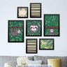 Conjunto 7 Quadros Decorativos Bicho Preguiça Los Quadros - 2