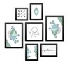 Conjunto 7 Quadros Decorativos Love Formas Geométricas Los Quadros - 1