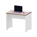 Ver imagem 4 de Plataforma Trabalho 90cm X 60cm 1 Cx de Tomada Pé Painel F5 Cor:macadâmia com Branco