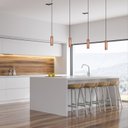 Ver imagem 2 de Kit 2 Pendente Tubo 710 - Gu10 para Mini Dicroica - 20cm Cobre