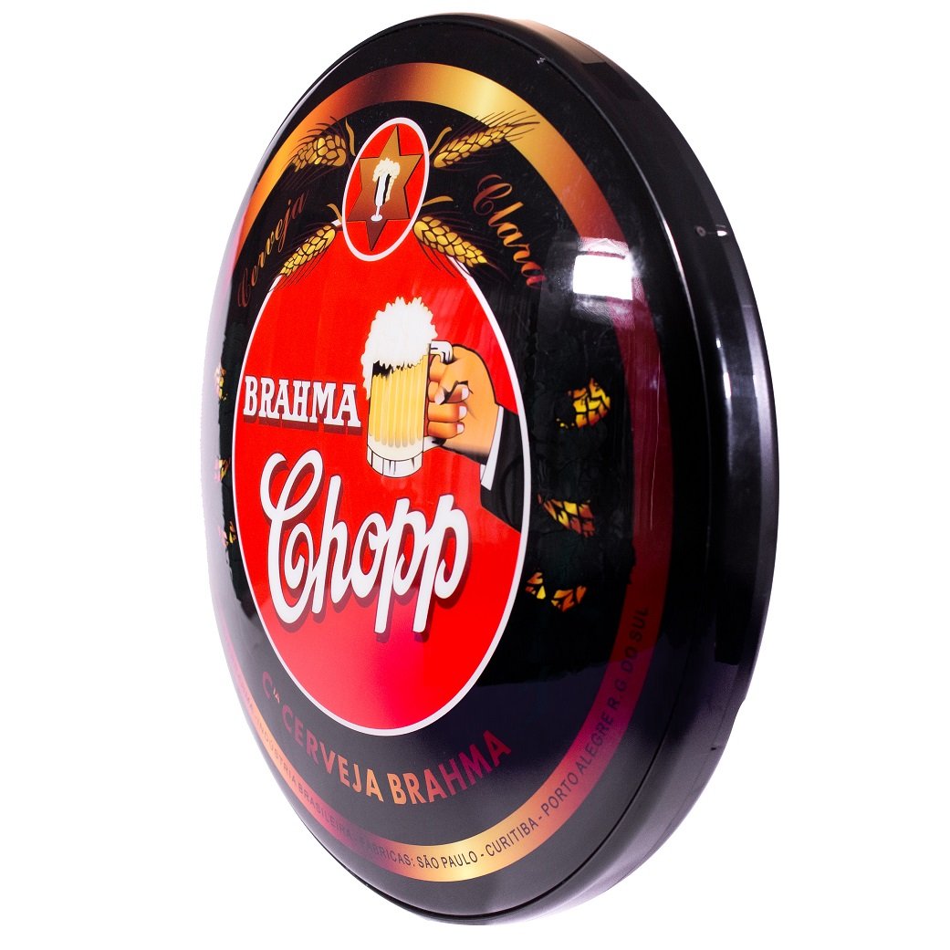 Luminoso de Parede Cerveja Brahma Chopp Retrô Vintage P Bar, Garagem, Churrasqueira, Espaço Gourmet - 2