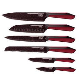 Conjunto de Facas Ichef Polishop - Shark Series - Special Cut - Red Duo | Ichef - 1