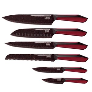 Conjunto de Facas Ichef Polishop - Shark Series - Special Cut - Red Duo | Ichef