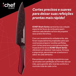 Conjunto de Facas Ichef Polishop - Shark Series - Special Cut - Red Duo | Ichef - 9