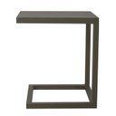 Ver imagem 2 de Mesa Lateral em C Tampo Liso Chapa de Alumínio - Preto