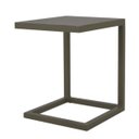 Ver imagem 1 de Mesa Lateral em C Tampo Liso Chapa de Alumínio - Preto