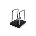 Ver imagem 1 de Pêndulo de Newton C Base Preta Suporte Metal Enfeite para Decoração de Mesa Escritório Sala