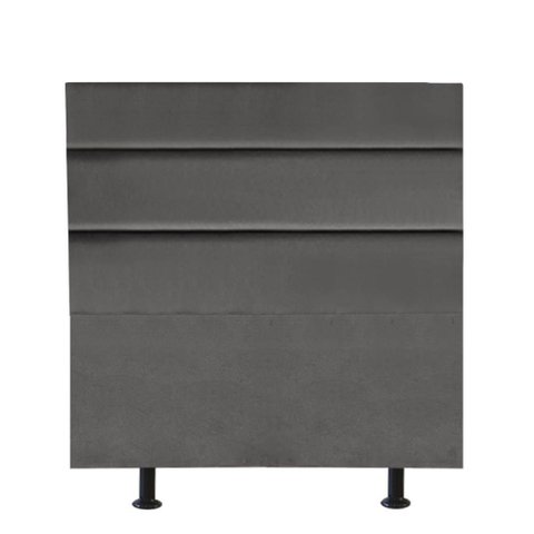 Cabeceira para Cama Box Solteiro 90 Cm Argentina:cinza Escuro