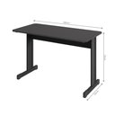 Ver imagem 2 de Mesa de Computador Bloc 1000 Ale Preto Onix sem Gavetas
