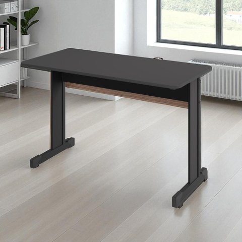 Mesa de Computador Bloc 1000 Ale Preto Onix sem Gavetas