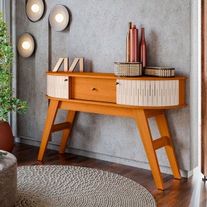 Aparador Buffet Sala de Estar Cozinha Multiuso Cantinho do Café Balcão:canela