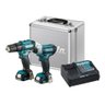 Kit Clx228sax Furad/paraf Hp333d Chave Impacto Td110d Makita Cor Azul-turquesa 110v/220v - 1