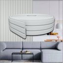 Ver imagem 1 de Painel Ripado Eva Autocolante Branco 10cm - Rolo 10 Metros