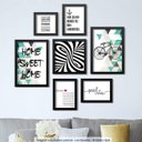 Ver imagem 2 de Conjunto 7 Quadros Decorativos Bicicleta Vintage Frases Los Quadros