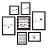 Conjunto 7 Quadros Decorativos Nesta Casa Frases Los Quadros - 1