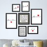 Conjunto 7 Quadros Decorativos Nesta Casa Frases Los Quadros - 2