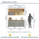 Ver imagem 3 de Cozinha Modulada 4 Peças Ripado 100% MDF Marquesa
