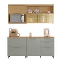 Ver imagem 2 de Cozinha Modulada 4 Peças Ripado 100% MDF Marquesa