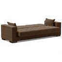 Ver imagem 6 de Sofá Cama Decorativo 210cm Beesley Suede Marrom - Gran Belo