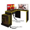 Mesa Gamer em L Para Computador DRX9000 - Móveis Leão - 3