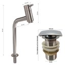 Ver imagem 4 de Cuba Pia Banheiro Sophia Torneira DL08 Valvula Inox Click Branco